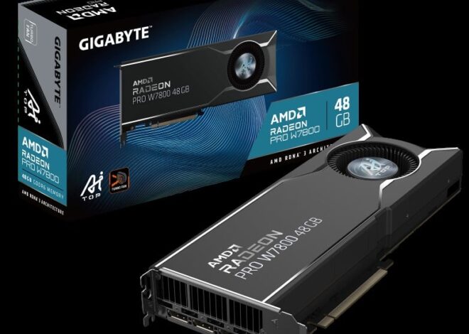 GIGABYTE, AMD Radeon PRO W7800 AI TOP 48G Grafik Kartını Piyasaya Sürdü